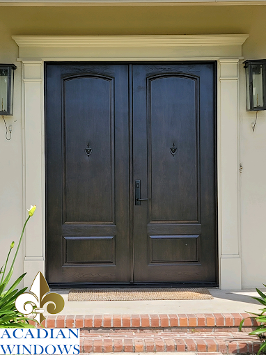 New doors in New Orleans like this one can help improve your home's security.