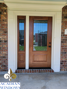 A photo at the home of a customer satisfied with the door installation in Mobile AL we provided to them.