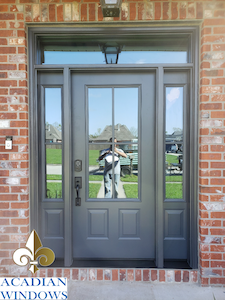 An example of the high-quality door installation Foley customers get from Acadian Windows.