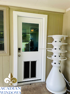 To find Gulf Shores doors like these, call Acadian Windows.