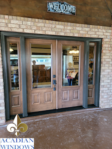 An example of the excellent door installation Bay Minette customers can get from Acadian Windows.