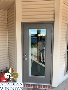 For door replacement Chickasaw can rely on Acadian Windows to do beautiful work like the door in this image.