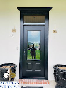 The best Chickasaw doors company represented by a photo of a beautiful entry door