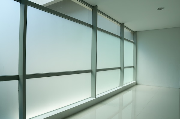 An example of frosted windows as one of the best bathroom window ideas for privacy